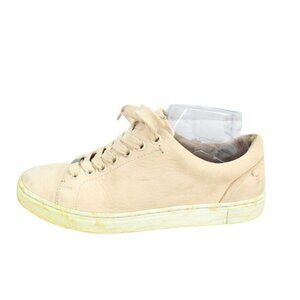 Frye Ivy Low Top Lace-Up Lightweight Casual Leather Sneaker Blush Pink 7.5 M